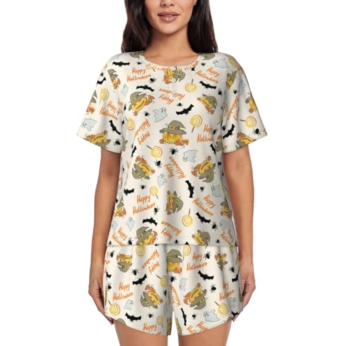 Pijama de manga corta para mujer conjunto ligero de dos piezas ropa de dormir casual