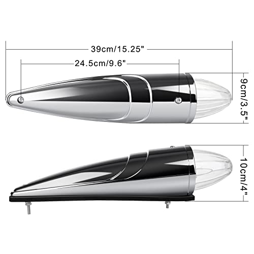 9X 17Led Amber Top Roof Running Bulbs Clear Lens Torpedo Marker Lamp Amber Led Replacement Fit For Heavy Duty Trucks For Kenworth For Peterbilt For Freightliner Mack Upper Roof Cab Light #TOP2