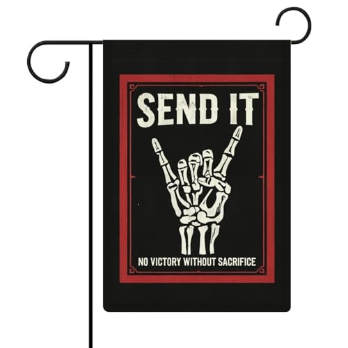No Victory Without Sacrifice Garden Flag 12x18 Inch Double Sided, Small Yard All Season Outdoor Decoration