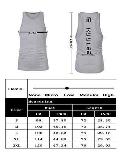 KUULEE Mannen Gym Tank Top Stringer Fitness Tshirt Functionele Sport Shirt Kleding Bodybuilding Training Shirt Mouwloos Vest Spier Shirt - Image 8