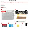 مجموعة ملحقات مطوري Jetson Nano للكمبيوتر الصغير القوي AI Development Board + IMX219-83 وحدة استشعار الكاميرا المجهرية 8 ميجابيكسل بطاقة صغيرة 64 جيجابايت ومحول طاقة القارئXYGStudy (AcceD)