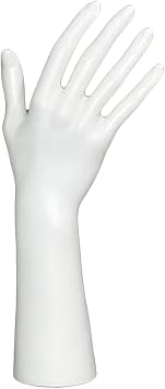 Mannequin Hands Jewelry Display Holder Decorative Ring Holder Bracelet Necklace Display Stand Jewelry Organizer for Bracelet Ring Watch Jewelry Holder - White, Short Hand