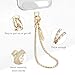 MOUTAKEY Phone Wrist Strap Metal Phone Chain Wristlet Strap Detachable iPhone Lanyard Wrist with 2 Tether Tabs iPhone Charm strap For Women girls Shopping Traveling Party Walking