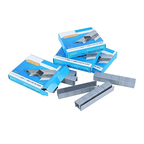 Haofy Grapas 4000 Piezas de Acero Inoxidable Grueso Calibre 23/13 para 100 Hojas con Puntas de Cincel Afiladas para Oficina en Casa, Uso en el Aula, Archivo Diario