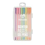 Tinc Pastelicious Fruit-Scented Liquid Gel Pens Set with Case for Kids | for use at School & Home - Range of 8 Colours with a Fruity Fragrance | for Girls and Boys - Pastel Neon Colours - Pack of 8