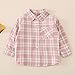 Toddler Baby Boys Girls Plaid Shirts Infant Long Sleeve Jacket Coat Cotton Button Down Clothes Kid (Pink, 3-4 Years)