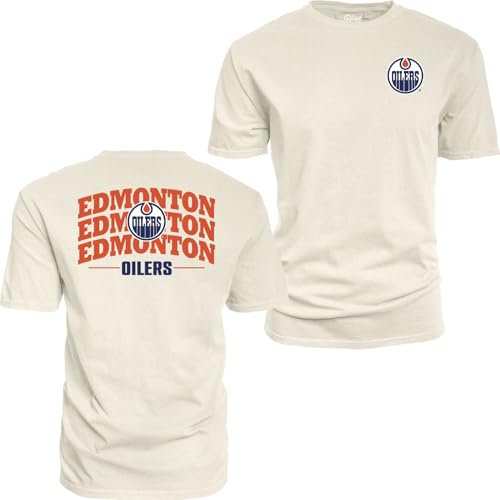 Blue 84 Standard NHL Officially Licensed T-Shirt Ringspun Front/Back Fury Ivory