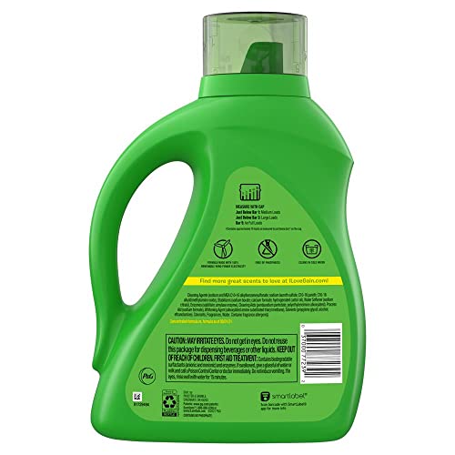 Image of Gain Liquid Laundry Detergent, Original Scent | 78 Loads | 113 fl oz | HE Compatible | Pack of 2