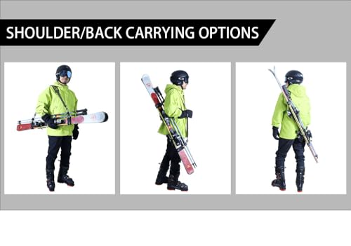 Kolti Adjustable Ski Shoulder Carrier, Snowboard Handle Straps, Skiing Accessory for Easy Transportation of Your Ski Gear by Kolti - Image 4