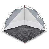 Tenda da Spiaggia Grigia con Rilascio Rapido e Rivestimento Impermeabile