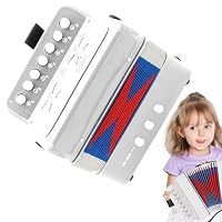 Jouet Accordéon Portable 7 Touches Pour Enfants - Instrument De Musique Pour Débutants Dès 3 Ans, Cadeau Anniversaire