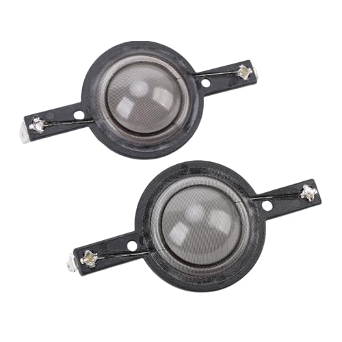 BAFOVY Altavoz de Seda de 25,4 Mm Diafragma Tweeter Diafragma Membrana del Altavoz con Terminales de Soldadura Diámetro Exterior de 43 Mm para Reparaciones de Altavoces de Agudos de 4