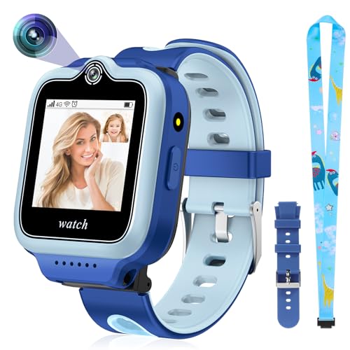 Miniatura 2 de Ele Eleoption 4g Gps Reloj Inteligente Impermeable Para Niños Y Niñas, Llamada Bidireccional, Chat De Voz Y Vídeo, Cámara, Sos, Reproductor De Vídeo Musical, Alarma