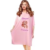 Cavapoo Nightgown for Women Soft Comfy, Oversized Sleep Shirts for Women, Modal Fabric Womens Sleepw