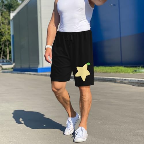 Paopu Fruit Pajama Shorts for Men, Men's Pajama Bottoms, Sleepwear for Summer4