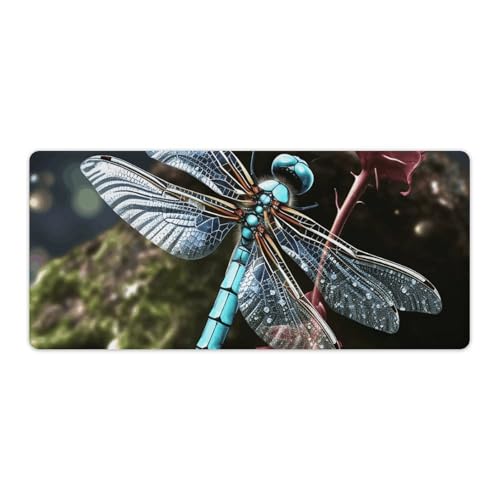Blue Dragonfly�}�E�X�p�b�h�A����~�߃��o�[�f�X�N�}�b�g�A�G�b�W�X�e�b�`����A��^�}�E�X�p�b�h�A�L�[�{�[�h�A�m�[�g�p�\�R���A�I�t�B�X&�z�[���f�R���[�V�����p�A40x90cm