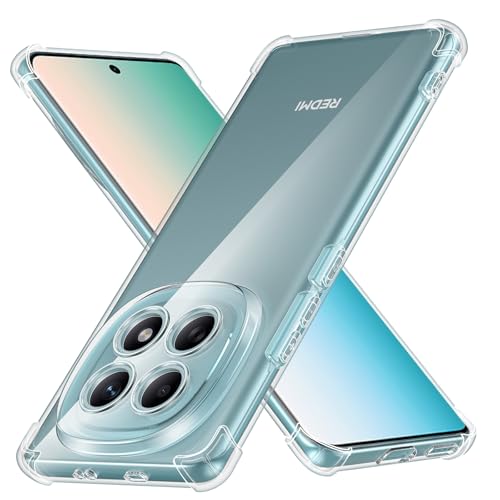Ikziwreo - Funda para Xiaomi Redmi Note 15 4G/5G, Silicona TPU Transparente Suave [Parachoques con Esquinas Reforzadas], Carcasa Anti-Choque Transparente