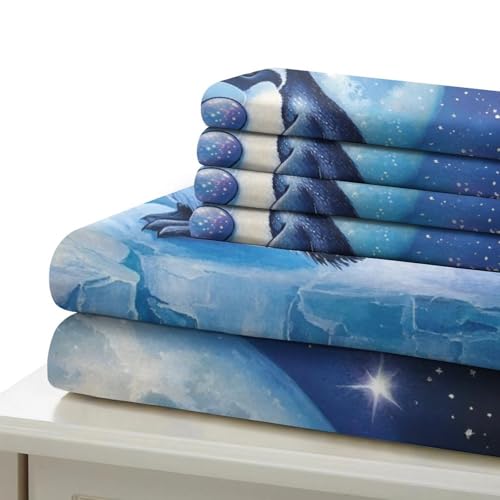 Housse de couette paon 3D lit double 200x200 parure de lit floral microfibre - 7