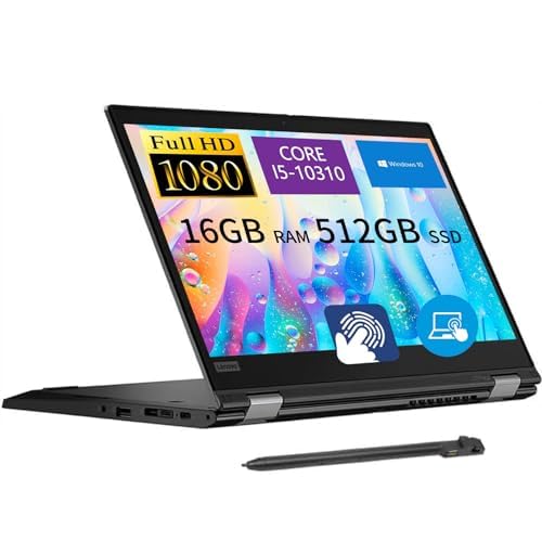 Equipos De Computo, Personal Computer Lenovo ThinkPad L13 Yoga 2 en 113.3 FHD visualización táctil, Core i5-10310 hasta 4,4 GHz, 16 GB DDR4 RAM, 512 GB SSD, lápiz óptico, WiFi, Win10 Pro...