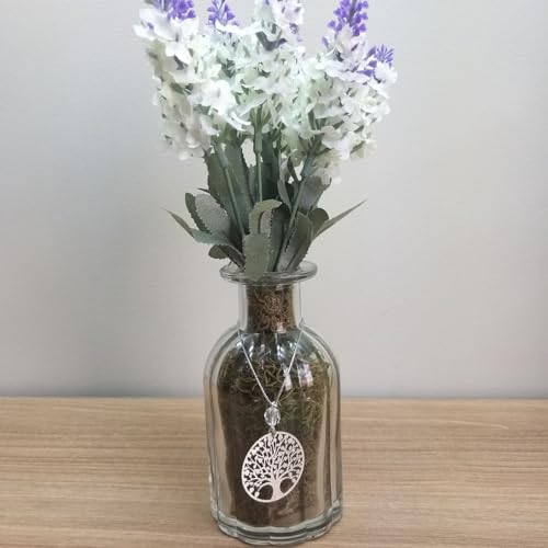 Kit de Vasos Decorativos com Flores Artificiais e Pingente Decorativo-Vasinhos Decorativos-Naneh Dec