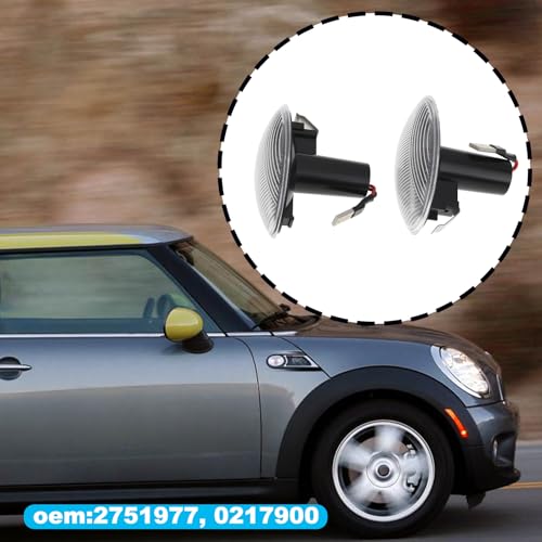 Luces LED intermitentes de alta visibilidad ámbar 12V para Mini Cooper R55 R56 2