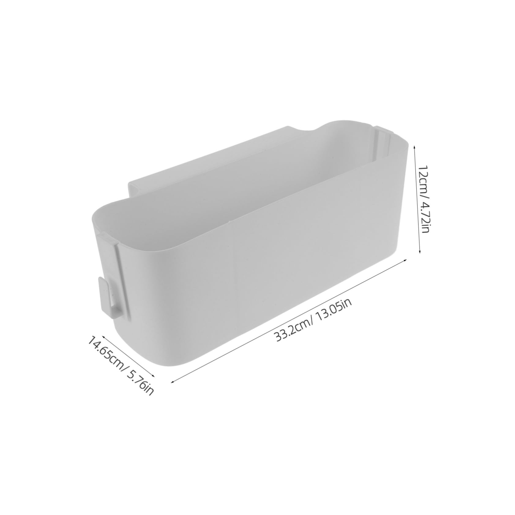 Mobestech Panier Suspendu Lit Blanc en Plastique Multifonction 2 Crochets Détachables, Organisateur de Chambre pour Université et Lit Bébé