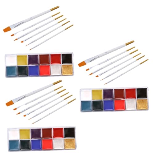 Ensemble brosses à huile enfants et adultes Healvian pour maquillage de fête et peinture corps