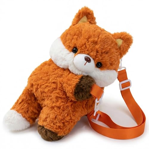 Sac à dos renard réglable en peluche pour ranger ses secrets en voyage