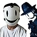 Gmasking 2022 Killer Face Tenku Shinpan Smile Cosplay Mask Halloween Party Mask (Black Mesh)