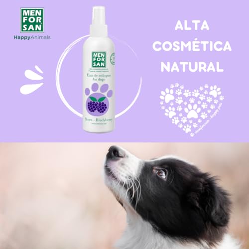 MENFORSAN Brombeer-Kölnerwasser für Hunde 125 ml - Packung mit 3 Einheiten