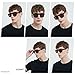 LYZOIT Square Sunglasses for Men Women Polarized Oversized Big UV Protection Rectangle Shades Brown Sun glasses