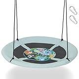 🌳Einfache Installation: Mit den Klettverschlüssen ist das Anbringen und Abnehmen der Hängeschaukel ein Kinderspiel. Zwei Karabinerhaken zum Aufhängen sind im Lieferumfang enthalten. Sie können einen Karabiner allein verwenden oder ihn mit einem Drehgelenk kombinieren, um das Schaukelerlebnis zu erweitern. Für ein Schaukelerlebnis können Sie beide Karabiner einhängen!