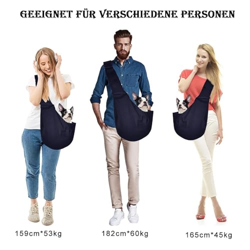 RNXSIB Hundetrage, Tragetuch Hund, Hunde Tasche Haustiere Bis 7.5 kg, Verstellbar Sicherer Tragegurt Hundetragetasche, Tragetasche Hund, Für Kleine Hunde Für Spaziergänge