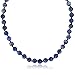 Gem Stone King 18inches 10mm Blue Simulated-Lapis Lazuli Gemstone Strand Knotted Handmade Necklace