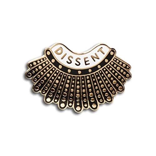 Rikelus Dissent Collar Lapel Pin Brooch 925 Sterling Silver (Style 2)