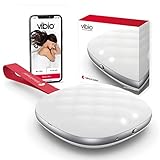 Bellman & Symfon Vibio Bluetooth Bed Shaker – Silent Vibrating Travel Alarm Clocks for Heavy Sleepers – Portable Rechargeable Clock with Multiple Alarms, Call and Message Alerts Easy to Pack for Trips
