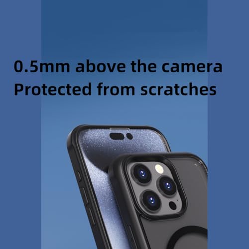 Coque MagSafe iPhone 16 Pro Max antichoc de qualité militaire avec protège-écran bleu - 5
