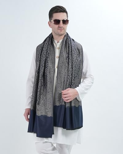 Image of Men's Kashmiri Wool Jamawar Shawl