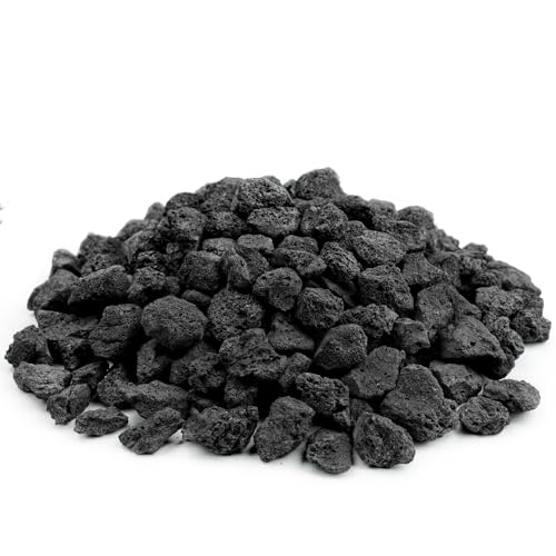 NUPICK 10lb Black Lava Rocks for Fire Pit, 1/2"-2" Volcanic Rock for Fireplace Indoor Outdoor, Lava Stone for Natural Gas & Propane Systems, Fire Glass Base Layer, Fire Bowls, Landscaping, Plants by NUPICK - Image 8