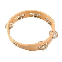 Solid wood shells Size: 8'' Single row Bright, cutting jingles Shaped grip