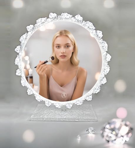 Cristal LED Espejo de Tocador con Luz y Control Táctil