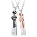 ZX Jewelry Stainless Steel Matching Set Couples Key Pendant Necklace for Her with Chain