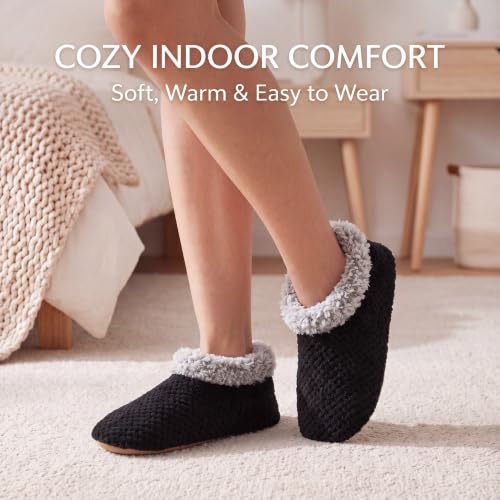 Image of Cozylook Fuzzy Slippers for Women Indoor Soft Sole Slipper Socks