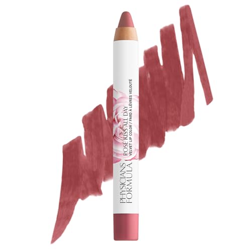Physicians Formula Rosé Kiss All Day Velvet Lipstick Lip Color Makeup, Red First Kiss | Dermatologist Tested, Clinicially Tested
