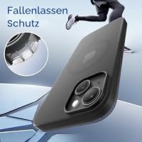 JETech Matte Magnetische Hülle für iPhone 14, Mitternacht – Ansicht 5