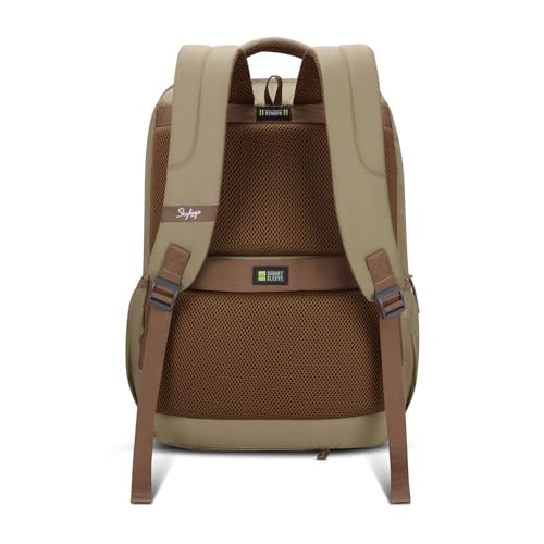 Image of Skybags Transit 17 Inch Compatible Laptop Backpack 29L | 2 Compartments with Quick-Access Front Pocket & Rain Cover | Air-Mesh Back Panel & Side Pocket | Office & Travel Backpack for Men & Women