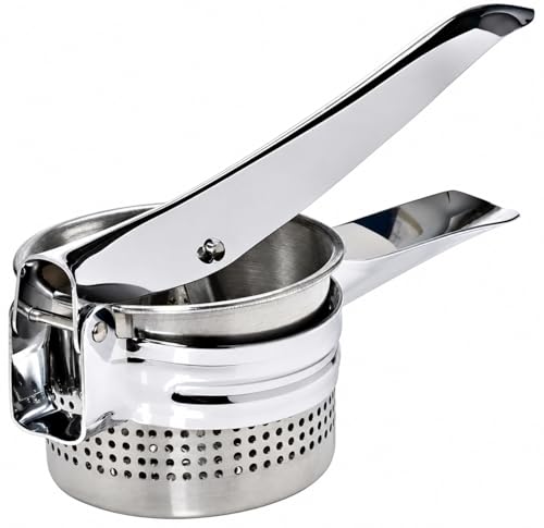 Potato Ricer - Professional Dual-Function Potato Mashers Heavy Duty Mashed Potatoes with Stainless Steel Handle