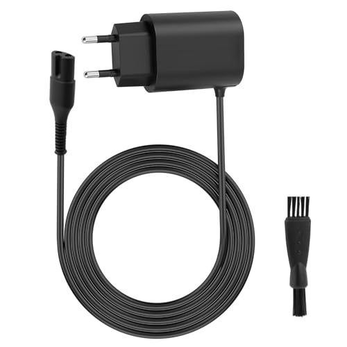 12V Ladegerät für Braun Rasierer Kompatibel mit für Braun Series 3 5 7 9 Ladegerät mit Reinigungsbürste Ladekabel für Braun Rasierer für Braun S3 S5 S7 S9 Netzkabel Trimmer Shaver Charger