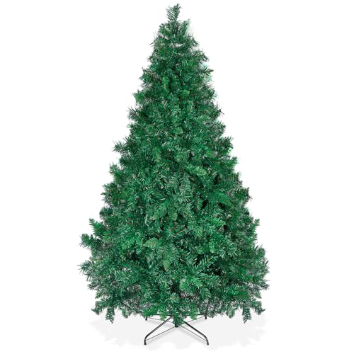 OUSFOT Sapin de Noel Artificiel 180cm, 815 Branches, Vert Sapin de Noel Matériau PVC avec Base en Métal Convient pour Noël, Fête, Décoration de Magasin