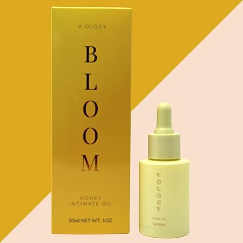 Miniatura 3 de Bloom Aceite íntimo vegano 100% natural Hidrata la sequedad femenina, ardor, picazón, irritación, cabello encarnado y olor, 1.0 fl oz (miel)